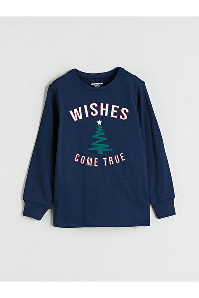 LC Waikiki Пижамен топ с кръгло деколте за момчета