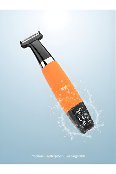 Kemei Cordless Beard Trimmer – Waterproof, USB Rechargeable