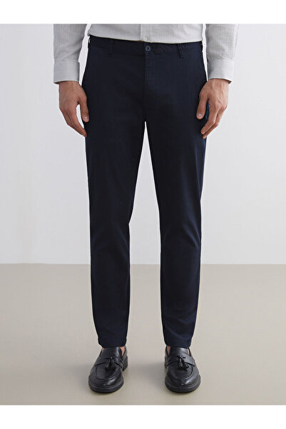 LC Waikiki Navy Blue Slim Fit Men's Chino Trousers