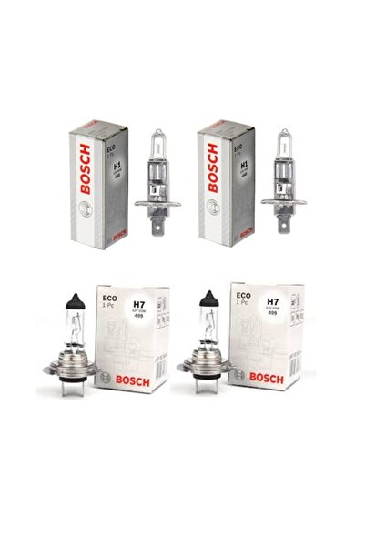 Bosch Ford Focus 2011-2018 Ön Uzun Far Ön Kısa Far Halogen 4 Lü Far Ampülü Ta...