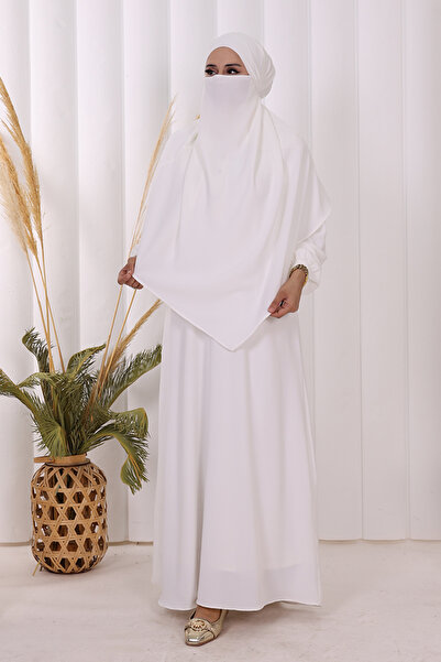 Bym Fashion Sufleli Dress Set 6044 Ecru