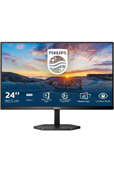 Philips 3000 Series USB-C Monitor 24-inch IPS FHD 75Hz 1ms (MPRT) 24E1N3300A