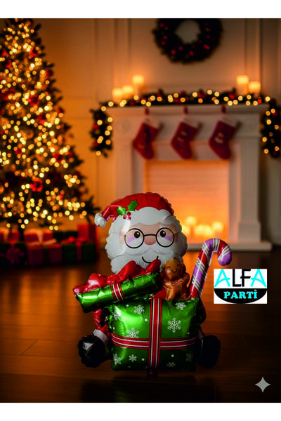 Yılbaşı Noel Baba Folyo Balon (149 Cm)