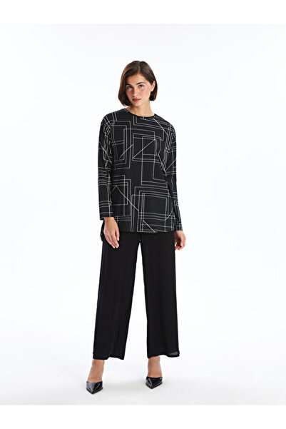 LC Waikiki Crew Neck Patterned Women's Tunic