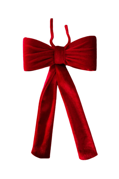 Insolito Custom Red velvet Christmas bow 15x8 cm with 1.8 m ribbons