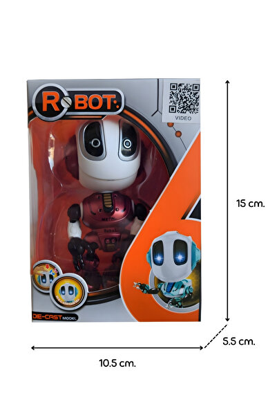 KentOyuncaK Tiny Robot Sound Repetition Die-Cast Toy - Red