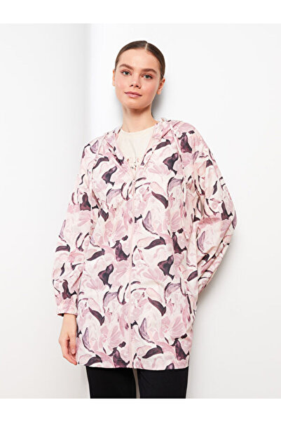 LC Waikiki Hooded Patterned Long Sleeve Women's Tunic