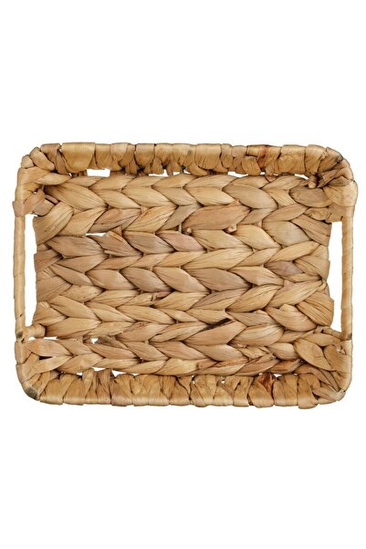 OEM Water Hyacinth Tray with Handles 31x23x8cm