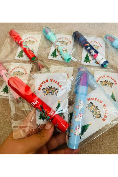 FixPoint 8 adet roket silgi mutlu yıllar kartlı