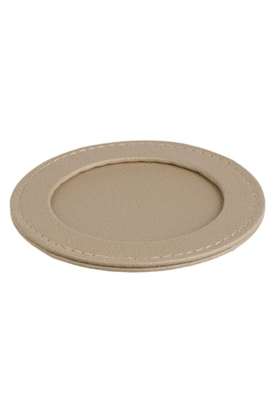 OEM Set of round taupe cup holders with PVC cover ø10cm - 2