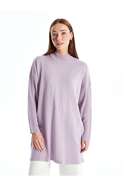 LC Waikiki Half Turtleneck Plain Long Sleeve Women's Knitwear Tunic