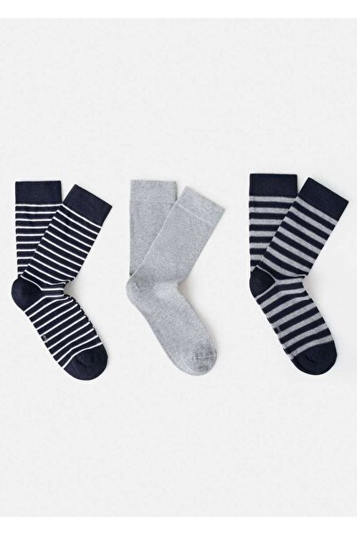 MANGO Man 3'lü karma çorap