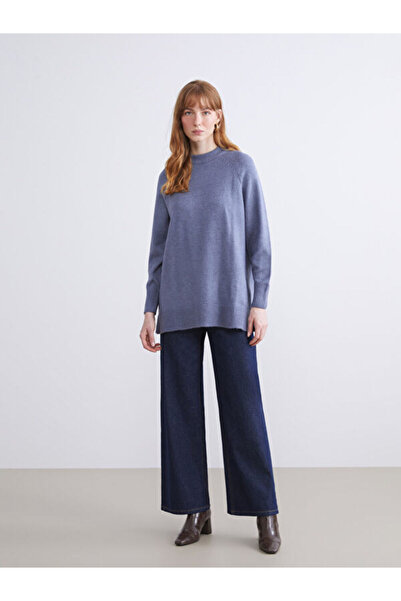 LC Waikiki Stand Collar Oversize Women's Knitwear Tunic