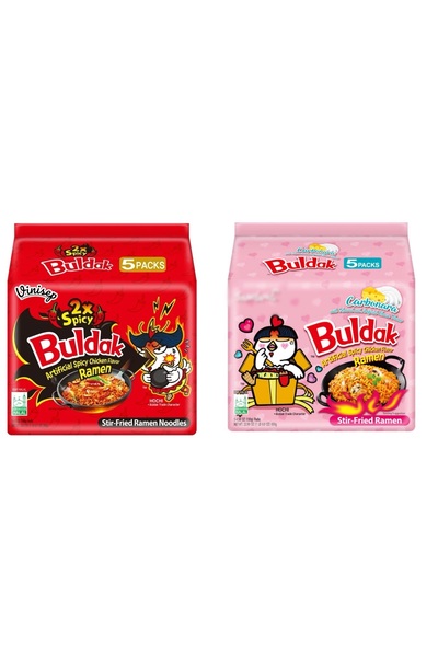 buldak Carbonara & 2x ramen helal damgalı 10 adet M,Q,