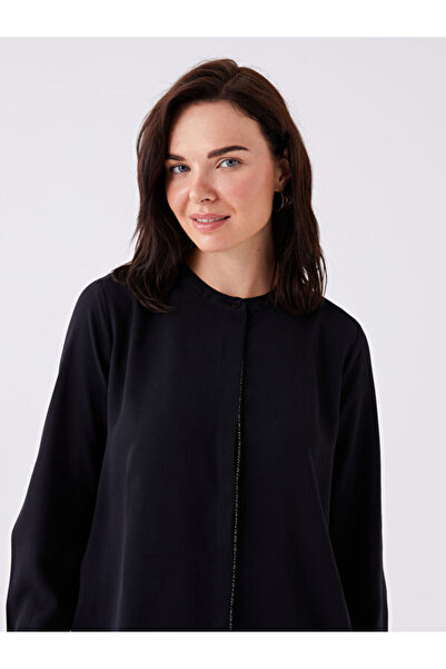 LC Waikiki Judge Collar Straight Long Sleeve Women's Tunic