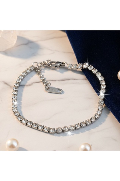 KEVSA Jewelry Brățară tenis din oțel inoxidabil 3mm - BF1123