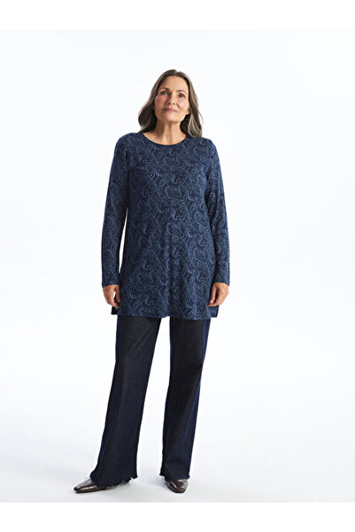 LC Waikiki Crew Neck Patterned Women's Tunic