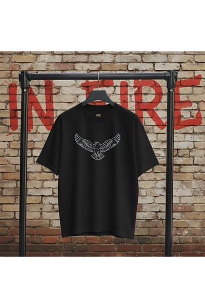 Infire clothing Unisex Oversized Bird Printed T-Shirt