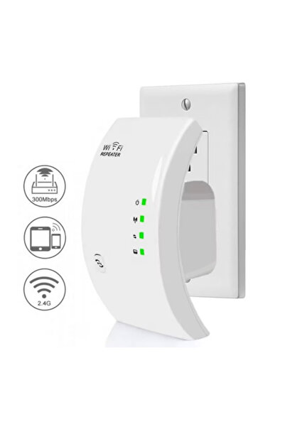 stuffix ATT Wireless Signal Amplifier WiFi Repeater/Range Extender 300 Mbps 2.4 GHz White
