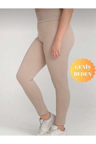 ALKY STORE Curve Corded Fabric Plus Size High Waist Long Leggings – Stylish, ...