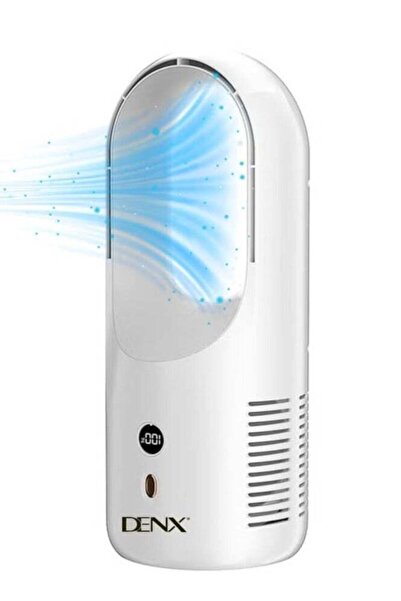 Denx Bladeless Desk Fan 13.8-Inch, 6000mAh Battery, 6 Modes, LED Display