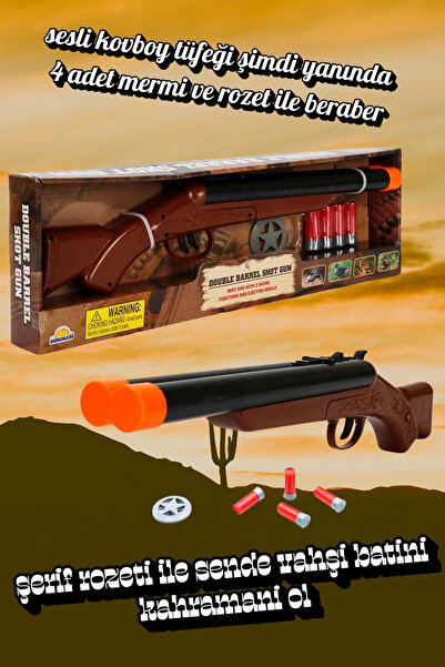 Olomo Vahşi Batı Kovboy Tüfeği Gerçekçi Sesli Vahşi Batı Tüfeği Rol Yapma ve Kovboy Kostüm Aksesuarı