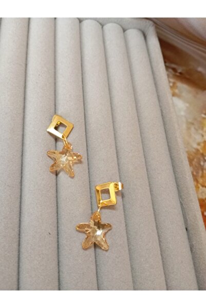 OEM Cercei Swarovski aurii 14mm