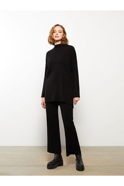 LC Waikiki Stand Collar Women's Knitwear Tunic