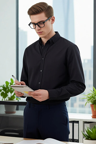 PayBuy Unisex Regular Fit Cotton Linen Look Long Sleeve Shirt Offers Everyday Elegance Aesthetic