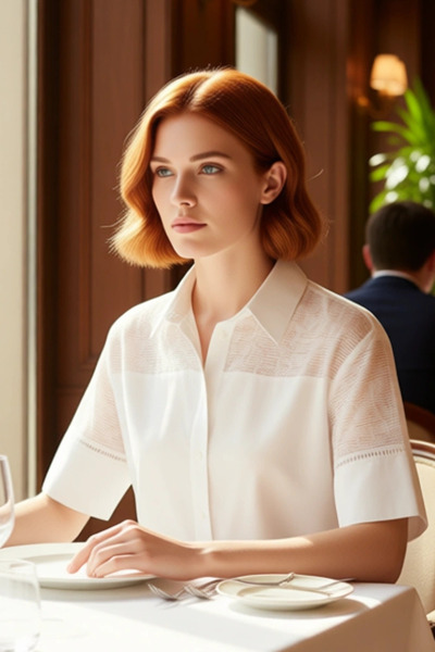 PayBuy Women's Short Sleeve Crop Shirt Brode Details Summer Style Casual Outfits Stylish Preferred Durable