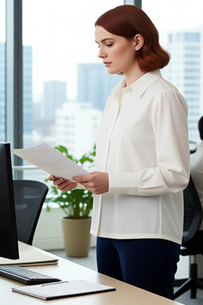 PayBuy Women's Balloon Sleeve Regular Fit Cotton Shirt Functional Durable Quality Comfortable Aesthetic