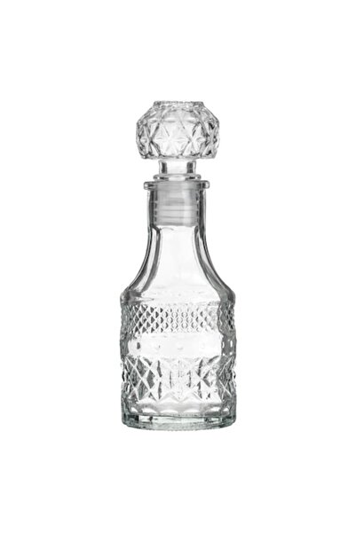 OEM Transparent bottle with embossed diamond pattern for liqueur 100ml
