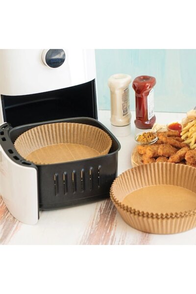 OEM Round baking paper for air fryer ø20x4.5cm - 25 pcs