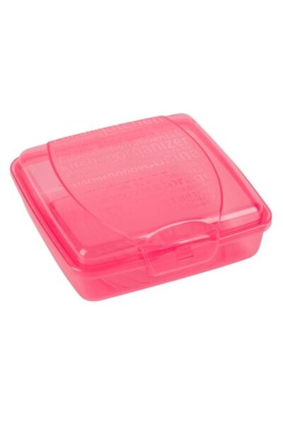 OEM Caserola pentru alimente, plastic, fuchsia, 550ml, 13x13x4cm