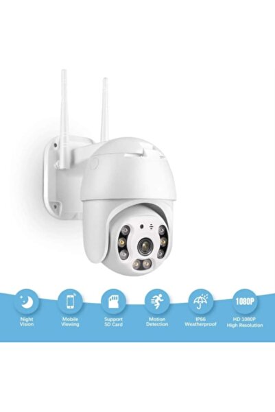 stuffix ZANOVO WiFi Security Camera, FHD 1080P, 8 LEDs, Indoor/Outdoor, IP66, Night Vision