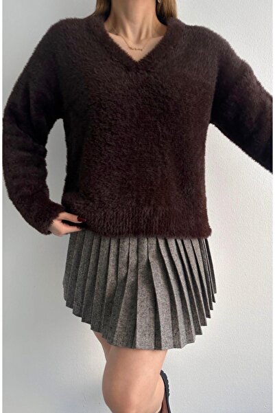 fujya V-Neck Basic Soft Knit Sweater