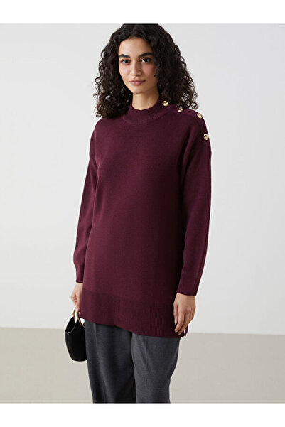 LC Waikiki Stand Collar Women's Knitwear Tunic