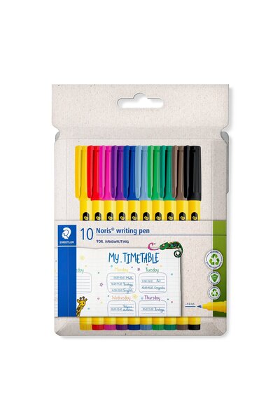 Staedtler Wiz Design / 307 C10 Noris Clup Fineliner 0.6 mm 10-Piece