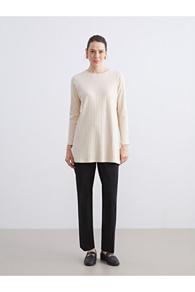 LC Waikiki Crew Neck Ribbed Women's Tunic