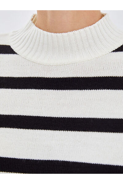 LC Waikiki Crew Neck Striped Women's Knitwear Tunic