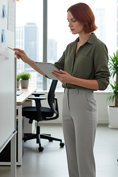 PayBuy Women's Wide Fit Woven Shirt Functional Durable Quality Comfortable Aesthetic Premium Stylish