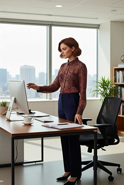 PayBuy Women's Shawl Patterned Yoryo Chiffon Shirt Functional Durable Quality Comfortable Aesthetic Casual