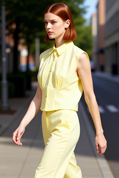 PayBuy Women's Crop Cut Sleeveless Shirt Combines Modern and Summer Comfort Functional Durable