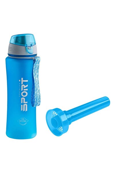 OEM Plastic Water Bottle with Ice Pack and Lid, Turquoise, 650 ml