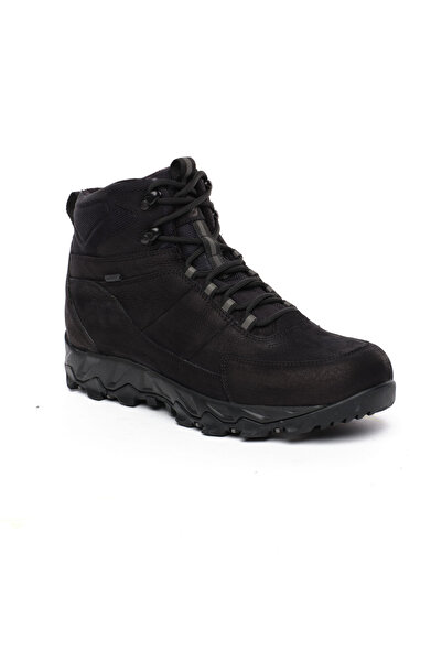 Greyder Men's Black Genuine Leather Waterproof Outdoor Boots 5K1Gb00189