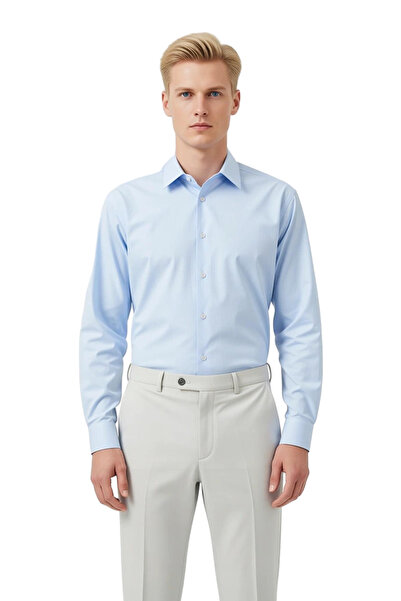 PayBuy Cămașă din poplin pentru bărbați cu broderie detaliată Funcțională Durabilă Calitate Confortabilă Estetică Premium Elegant