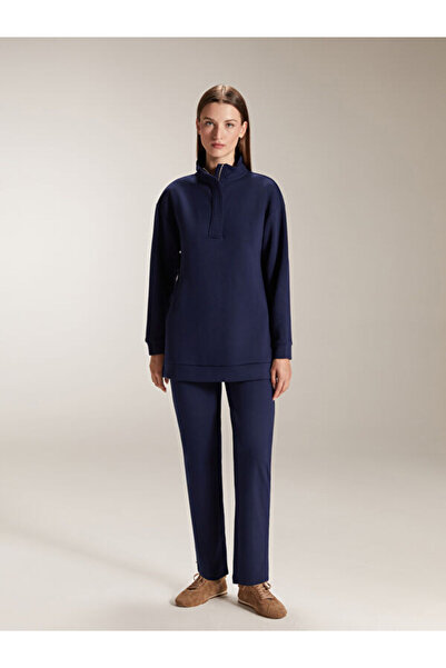 LC Waikiki Women's Stand Collar Sweatshirt Tunic