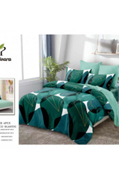 FIONNA.RO Lenjerie De Pat Finet Cu Elastic - Nuante De Verde