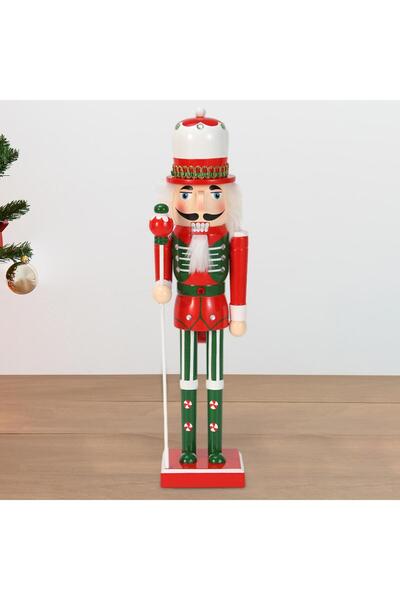 OEM Decorative Christmas Figurine, Nutcracker, Nutcrakers, Wood Material, Height 38 Cm
