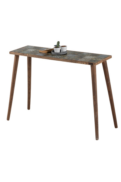 bluecape Büyük Dresuar Seramik Ahşap Konsol Antre Salon Koridor Dikdörtgen 4 ...